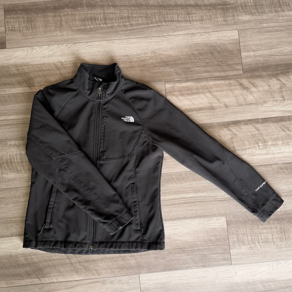 The North Face Women's Sz L Black Apex Barrier Soft Shell Jacket Outdoors Cozy